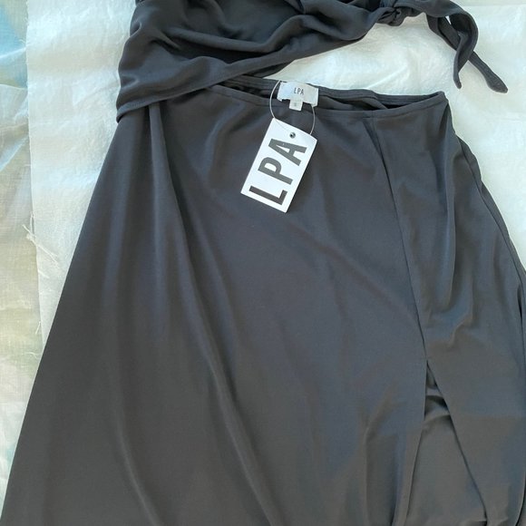 LPA - Raina Midi Dress | Size: Small | Black | NWT / NEW | Lara Pia Baroncini - Picture 6 of 8